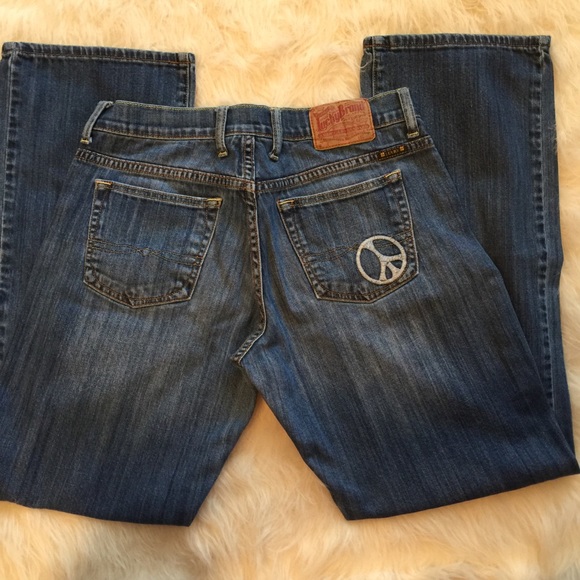 Lucky Brand Easy Rider Jeans W/ Peace Sign - Picture 2 of 5